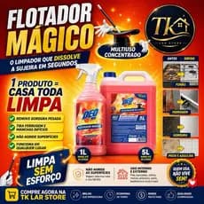 Flotador Mágico multi uso DeoLine Premisse - Limpa TUDO! 1Litro