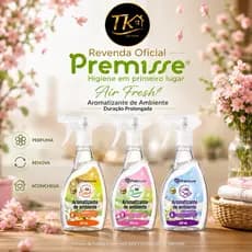 Aromatizante de ambientes 300ml, Aroma de Limpeza e Ambiente perfumado por muito mais tempo, Spray Air  Premisse