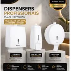 Dispenser Profissional ,Toalheiro Interfolha, Saboneteira com reservatório 800ml, higiênico rolão 500mts, Premisse UP+