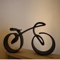 Escultura de Bicicleta Decoração Quarto Sala Escritório Presente decorativo Bike