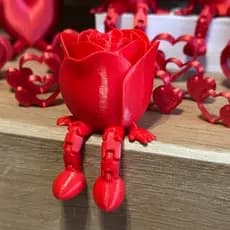 Rosa Articulada - Dia dos Namorados - Dia das Mães