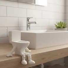 Boneco Articulado Vaso Sanitario