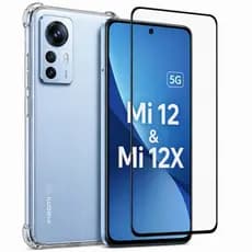 Kit 2 em 1 - Xiaomi 12 / 12X (Mi 12 / Mi 12X) - Capa Transparente + Película de Vidro 3D