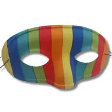 Máscara Pride, Acessório Orgulho Gay, Máscara Arco-Íris, Acessório LGBTQIAPN+, Parada Orgulho Gay