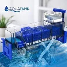 Filtro Sump Hang-On De Supeficie Aquatank Linha Premium Aqua Top Acrilico Para Aquario
