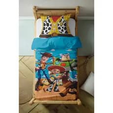 Lençol personalizado + fronha tema Toy Story cama solteiro