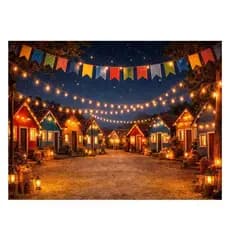 Painel Decoração Festa Junina  Sublimado Arraiá São João 3,00X2,00