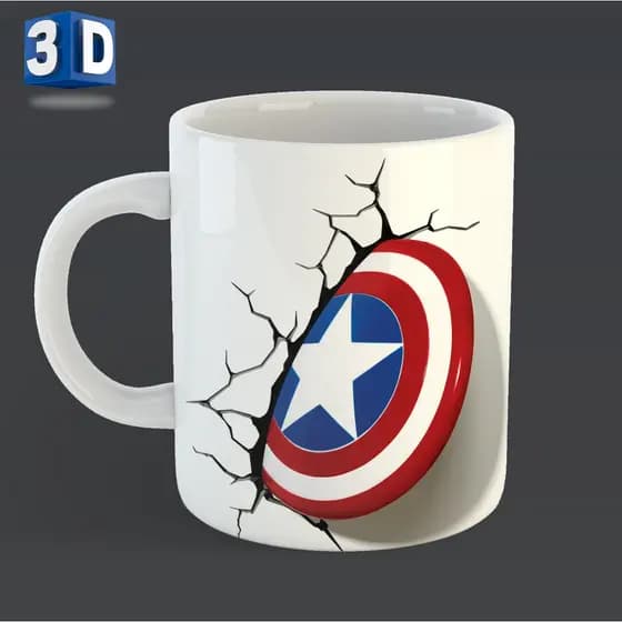 Caneca 3D personalizada - COLOQUE SEU NOME
