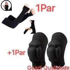 manguito longo + joelheira acolchoada kit vôlei profissional