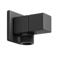 Registro Para Ducha Higiênica Banheiro Lavabo Metal Preto Quadrado 1/4 Volta Acabamento Fosco