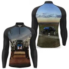 Camiseta Agro Termica Manga Longa Protecao Solar UV50 Camisa Termica Agropecuaria Poliester