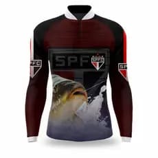 Camisa Blusa Pesca Soberano Tricolor Paulista Morumbi Manga Longa Térmica Proteção Uv50+ Camiseta Blusa