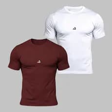 Kit 2 Camiseta Dry Fit Masculina Fitness Academia Corrida Cross Fit Poliester Premium Esporte Anti Suor