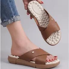 Chinelo Feminino Tamanco Plataforma Esporão Massageador Ortopédico Macio Confortável