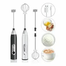 Misturador Mixer Leite Bebidas E Ovos Portátil Elétrico 2 refil USB Recarregável