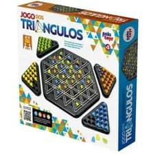 Jogo Dos Triângulos Tabuleiro Geométrico Divertido Família Estratégico Raciocínio Lógico