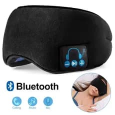 Mascara tampa olho para dormir tapa olho preta tampa olho mascara com Bluetooth