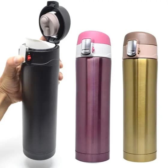 garrafa de água térmica academia garrafa de água 500ml inox grrafas termica a vácuo garrafa de água para geladeira