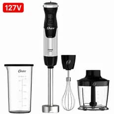 Mixer Oster Power Black 127V 3 em 1 4 Lâminas Em Inox 750W Potente