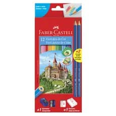 Kit Escolar Faber-Castell EcoLápis 12 Cores 120112+2N