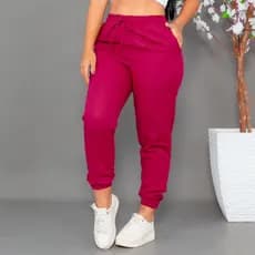 Calças Bomber Jogger Feminina Linho Bolso E Gordão Moda Blogueira