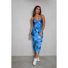 Vestido Feminino Tie Dye Tubinho Com Alça e Bojo