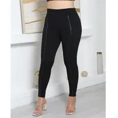 Calça Montaria Flanelada Com Detalhe na frete Cirrê Calça Modeladora Legging Montaria