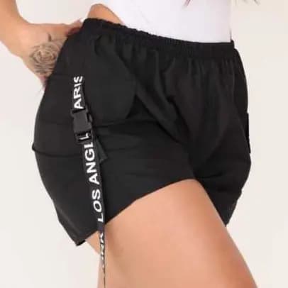 Short Cargo Tactel Feminino bolso lateral  Moda verão tendência