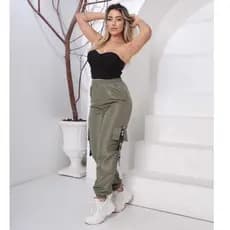 CALÇA CARGO UNISEX BOLSO OUTONO/INVERNO LANÇAMENTO ROUPA TACTEL