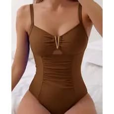 Maiô Body Barriga Chapada Modelador Feminino com Bojo