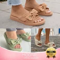Chinelo Modare Feminino Laço Sandália Ultra Leve Macia Nuvem UltraConforto Slide Ortopédico Original