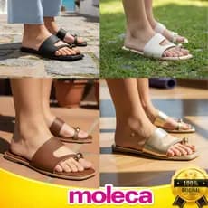 Rasteirinha Moleca Feminina Papete Ring Toe Casual Leve Confortável Original