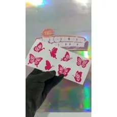 Adesivos vinil borboletas 8 unidades 4x3,5 cm mais brindes