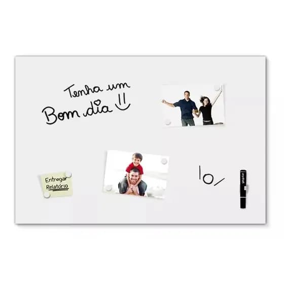 Painel Mural Magnetico De Fotos e Lousa 60x90 + 12 imãs - Planner