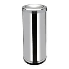 CESTO DE LIXO LIXEIRA 30 LITROS INOX TAMPA BASCULANTE CASA