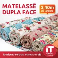 Tecido Matelassê Dupla Face Acolchoado 1 Metro x 2,40m Colcha Cobre Leito Manta Sofá Decoração
