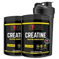 Combo 2x Creatina Universal 200g - Universal Nutrition - Original com Selo