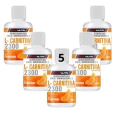L CARNITINA LIQUIDA  KIT 5 UNIDADES TERMOGENICO 480 ML