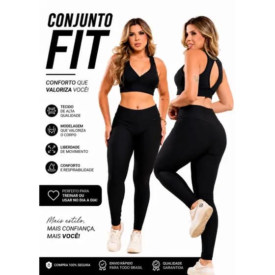 CONJUNTO DE LEG SUPLEX (TOP ALCINHA)