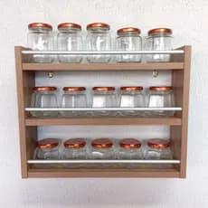 Porta Tempero de Parede em MDF - Organizador de Cozinha