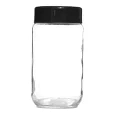 Kit 5 Potes de Vidro  (mantimentos) Tampa de Plástico (potes de 600ml e 800ml)