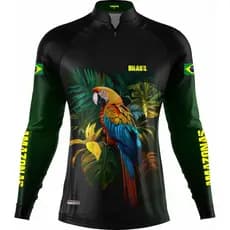 Camisa Premium Tecnaval Arara Infantil Proteção Uv 50+