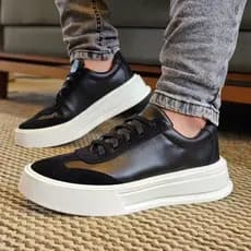 Tênis Casual Masculino Sola Alta Sneaker Minimalista Com Estilo E conforto