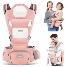 Canguru Para Bebê 0-3 Anos Ergonômico 3 Em 1 Estilo Canguru Frontal Infantil Hipseat KARINA