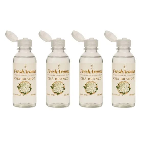 Kit 4 Perfume de Limpeza Chá Branco Lar Fresh