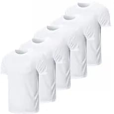 Kit 5 Camisetas Brancas 100% Poliéster 30.1 Premium Para Sublimação Silk Personalização
