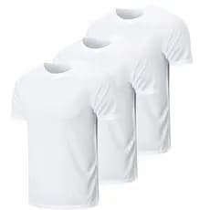 Kit 3 Camisetas Masculinas Básicas 100% Poliéster Para Silk Sublimação