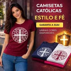 Baby Look São Bento Feminina Camiseta de Fé, Proteção e Estilo no Dia a Dia 100% Algodão
