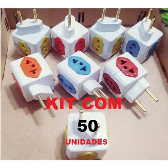 cubo de tomada modelo bejamin kit com 50 unidades