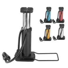 Bomba De Ar Encher Pneu De Bicicleta Bike Carro Moto Fácil Com 2 Bicos COLORIDA